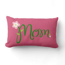 Mum Dark Pink Lumbar Pillow