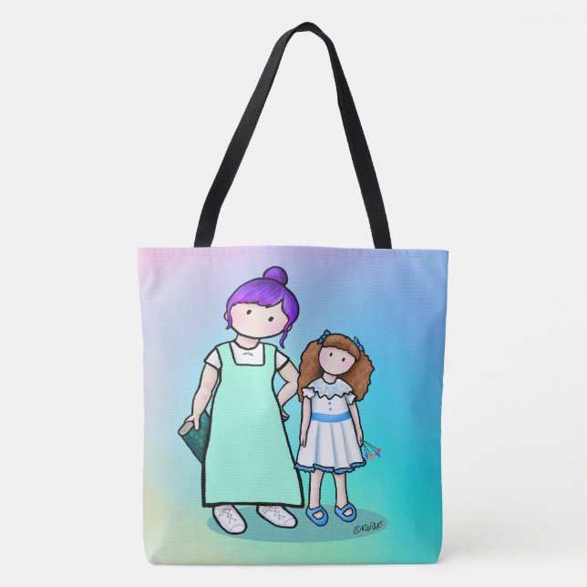 Mum & Daughter  Tote Bag (Front)