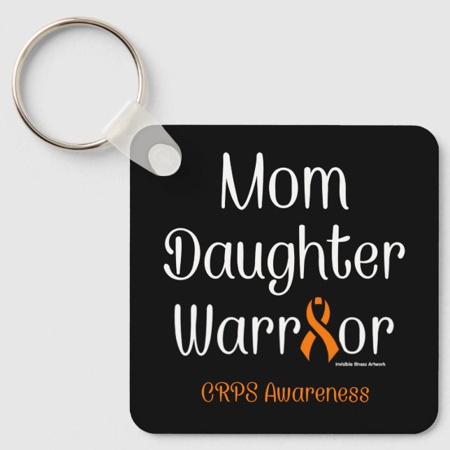 Mum Daughter Warrior...CRPS Key Ring (Front)