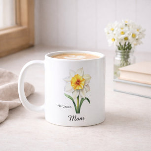 Mum December Birth Flower Narcissus Coffee Mug