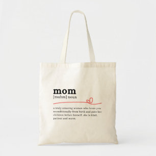 Mum Definition – Minimalist Gift for Mum Tote Bag