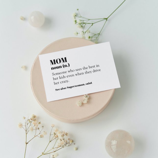 Mum Definition Word Noun Gift Mother's Day Card (Creator Uploaded)