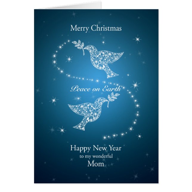 Mum, Doves of Peace Christmas (Front)