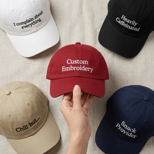 Mum Elegant Teacher Nurse Graduation Custom Script Embroidered Hat