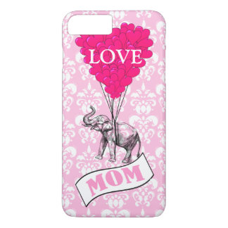 Mum, elephant and heart balloons iPhone 8 plus/7 plus case