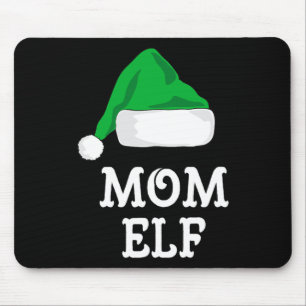 Mum Elf Christmas Matching Family Pj Pajama Xmas Mouse Pad