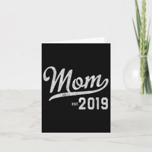 Mum Est 2019 First Time Mum Mothers Day Gift  Card