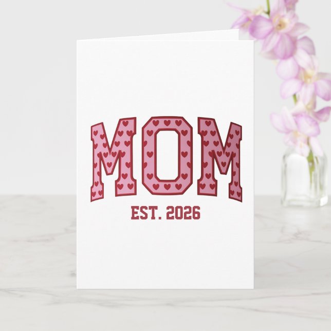 Mum Est 2026 Custom Mum Personalised Mother’s Day  Card (Orchid)