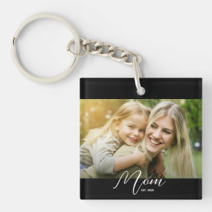 Mum Est. Photo New Mum Gift Keychain