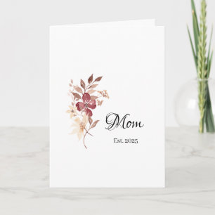 Mum Est. Year – New Mum Milestone Card