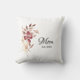 Mum Est. Year – New Mum Milestone Cushion