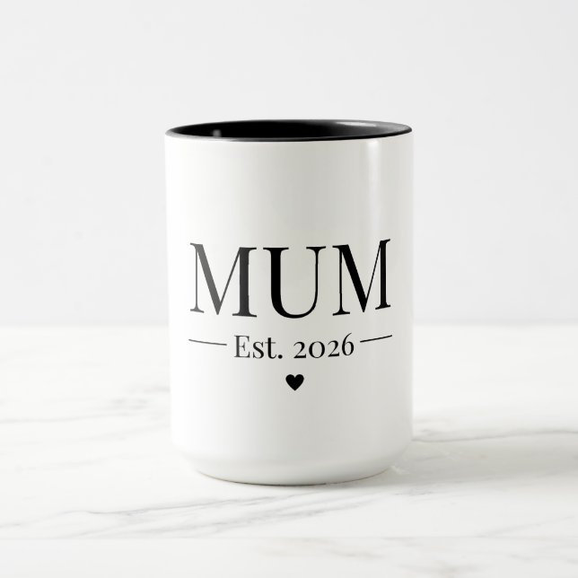 Mum Established 2026 Mug (Center)
