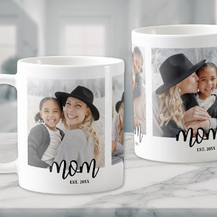 Mum Established 3 Photo Collage Coffee Mug