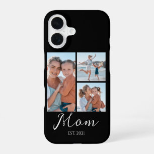 Mum Established Black 3 Photo iPhone 16 Case