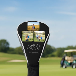 Mum Established Black Script 3 Photo   Golf Head Cover