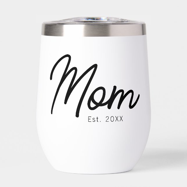 Mum Established Black Script Minimal Elegant (Front)