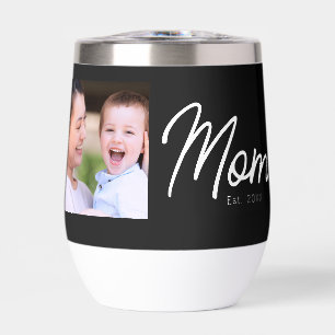 Mum Established Black Script Minimal Elegant Photo