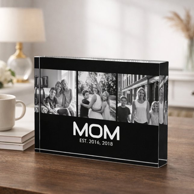 Mum Established Bold Black 3 Photo  Block (Creator Uploaded)
