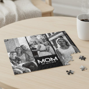 Mum Established Bold Black 3 Photo  Jigsaw Puzzle