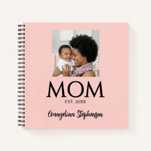 Mum Established Caps Pink Journal for Moms