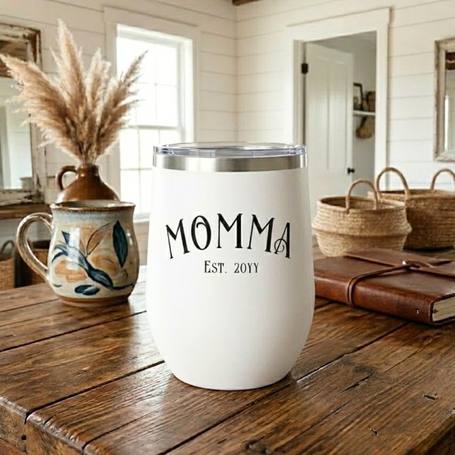 Mum Established Chic Black White New Mum Gift (Creator Uploaded)