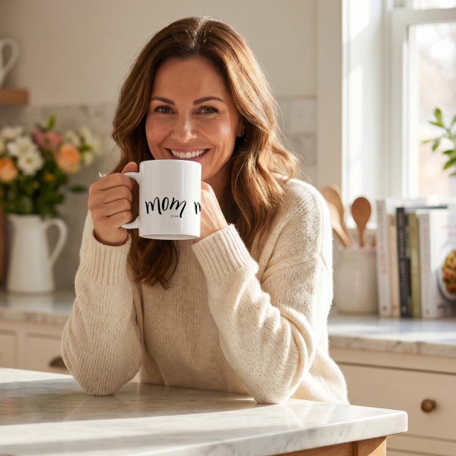 Mum Established Chic Stylish Elegant Custom Year  Coffee Mug (Creator Uploaded)