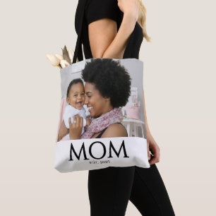 Mum Established Classic Caps White Photo Tote Bag