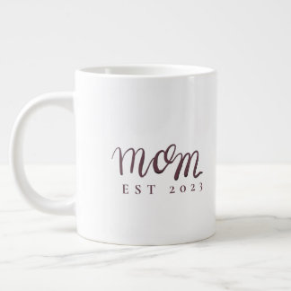 Mum Established Custom Name New Mum Gift   Large Coffee Mug