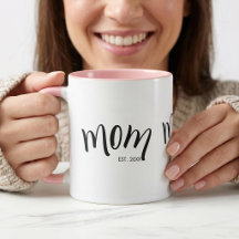 Mum Established Cute Stylish Custom Year 