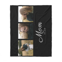 Mum Established Elegant Script Black 3 Photo