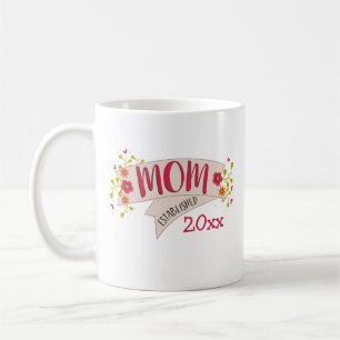 Mum Established Floral Banner Coffee Mug