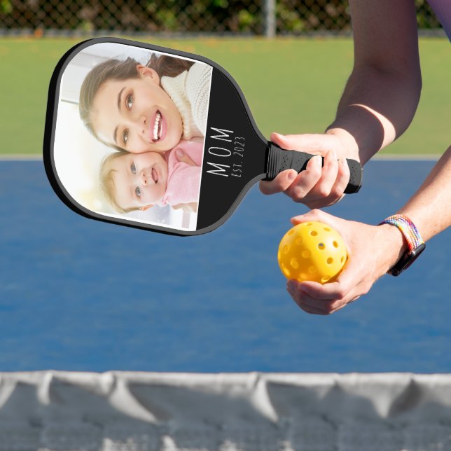 Mum Established Fun Script Photo  Pickleball Paddle (Insitu)