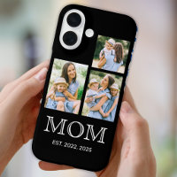 Mum Established Modern 3 Photo Black