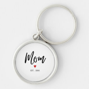Mum Established Modern Minimalist  Key Ring