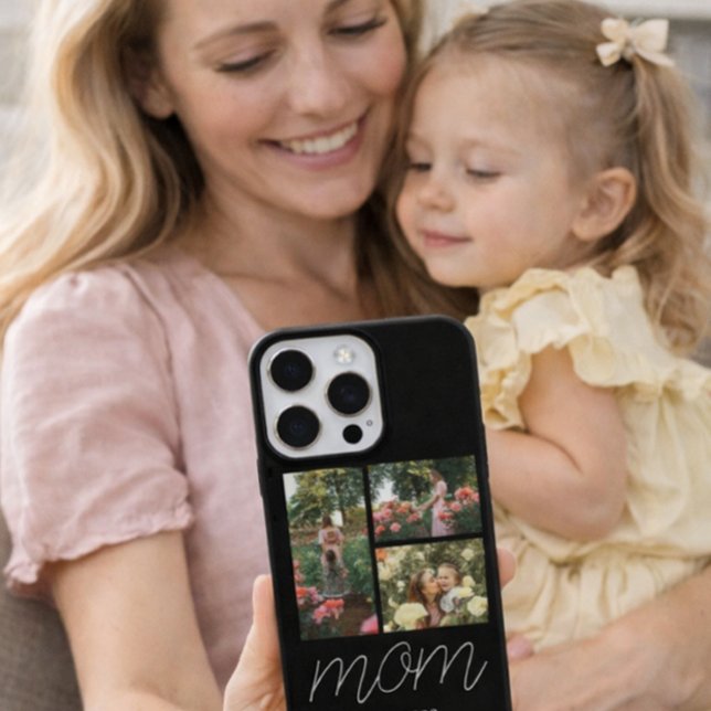 Mum Established Modern Script Black 3 Photo Case (Creator Uploaded)