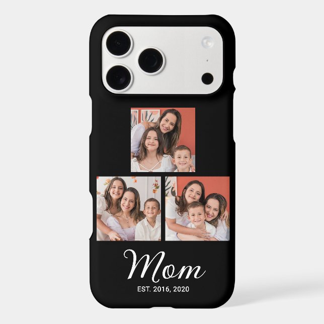 Mum Established Modern Script Black 3 Photo Case-M (Back)