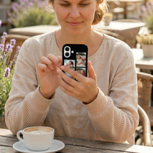 Mum Established Modern Script Black 3 Photo iPhone 16 Plus Case