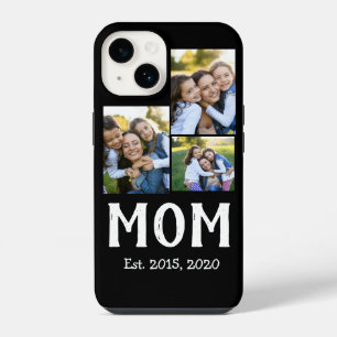 Mum Established Modern Script Black 3 Photo iPhone 14 Case
