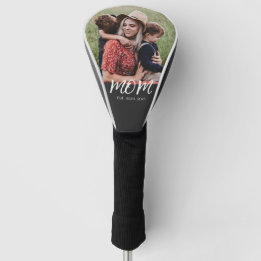 Mum Established Modern Script Photo Golf Head Cover