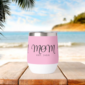 Mum Established New Mum Gift Black Script
