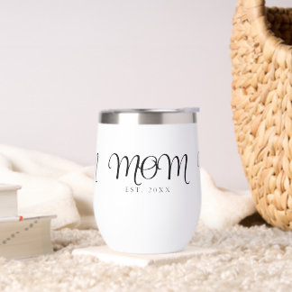 Mum Established New Mum Gift Black Script