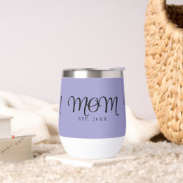 Mum Established New Mum Gift Black Script