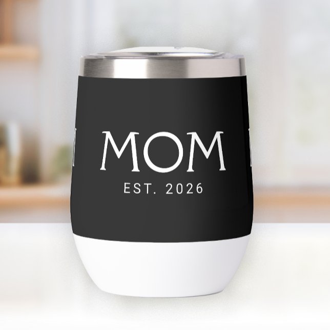 Mum Established New Mum Gift Black White (Creator Uploaded)
