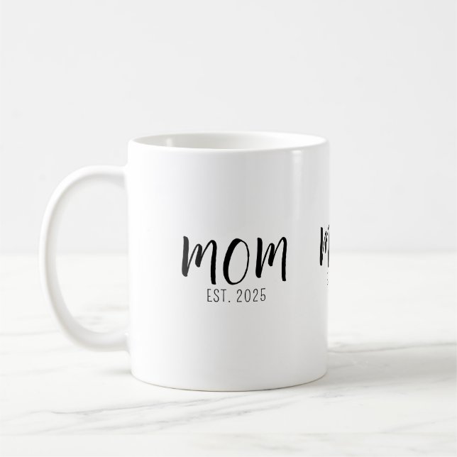 Mum Established New Mum Gift  Coffee Mug (Left)