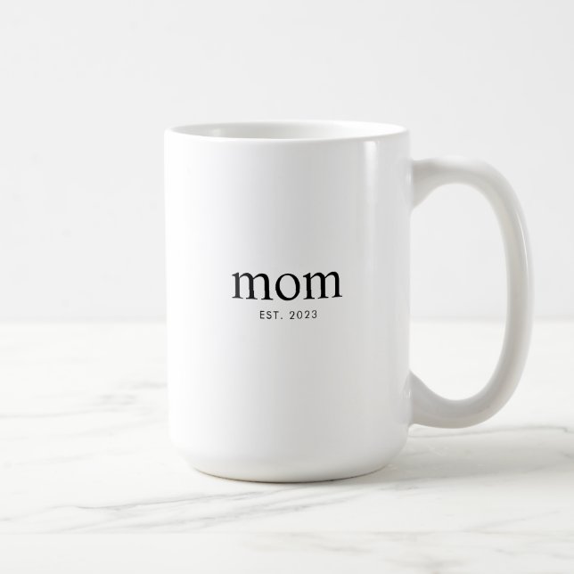 Mum Established New Mum Gift Coffee Mug (Right)