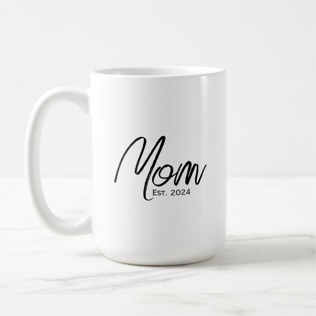 Mum Established New Mum Gift  Coffee Mug (Left)