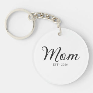 Mum Established New Mum Gift Key Ring