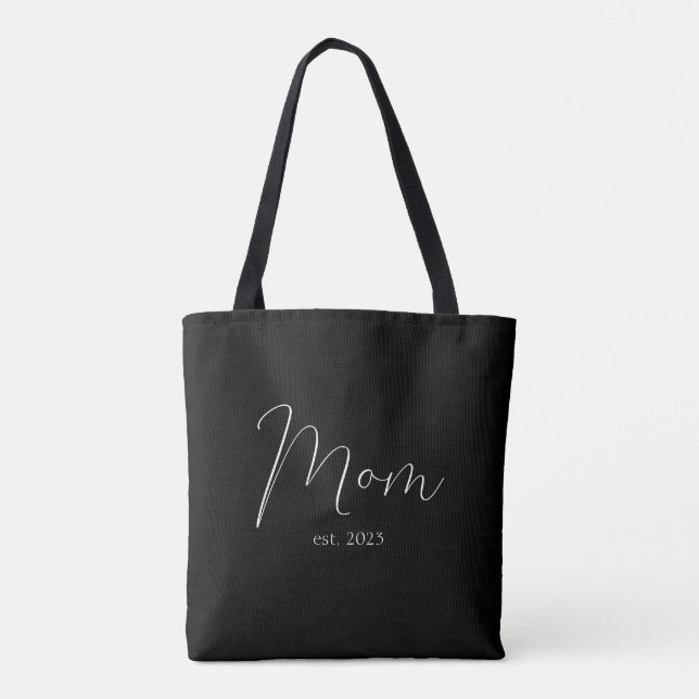 Mum Established New Mum Gift Tote Bag (Back)