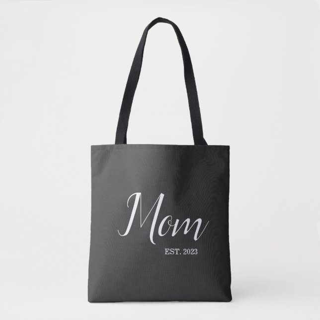 Mum Established New Mum Gift Tote Bag (Front)