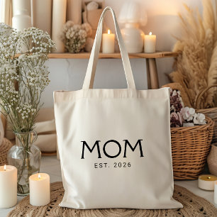 Mum Established New Mum Gift Tote Bag